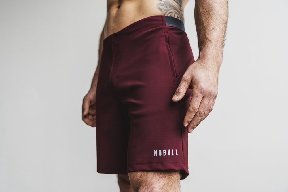 NOBULL Kratke Hlače Muške - Nobull Lightweight 8.5" Bordo (450786-MOJ)